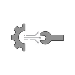 Gear circuit and wrench  icon
