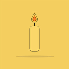 illustration of a candle