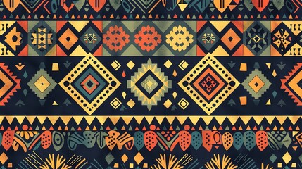 Tribal pattern wallpaper