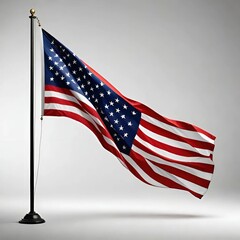 Obraz premium american flag waving