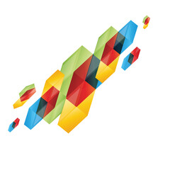 vector of a flag 3d simpel design