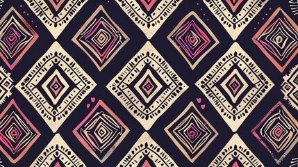 Tribal pattern wallpaper