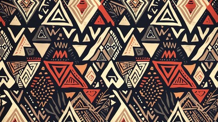 Tribal pattern wallpaper