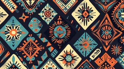 Tribal pattern wallpaper