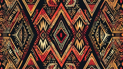 Tribal pattern wallpaper