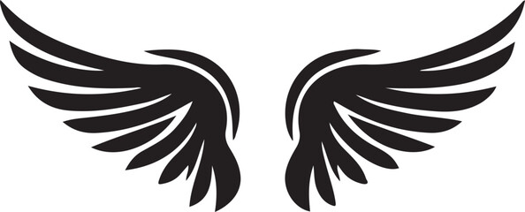 Wings Vector Silhouette