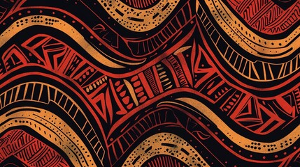 Tribal pattern wallpaper