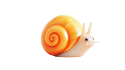 Colorful Cartoon Snail Illustration