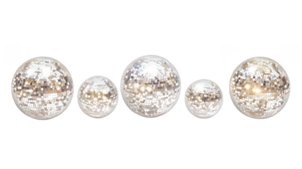 Shimmering Disco Balls in Varying Sizes