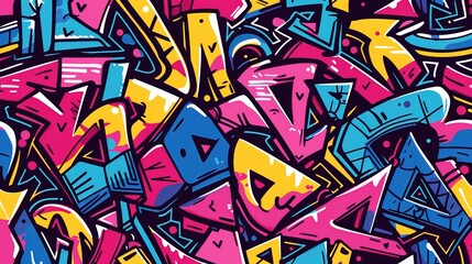 Urban Graffiti pattern wallpaper