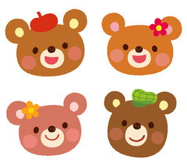 かわいい　くま　ポップ　キャラクター