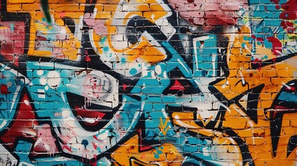 Urban Graffiti pattern wallpaper