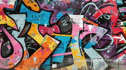 Urban Graffiti pattern wallpaper
