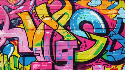 Obraz premium Urban Graffiti pattern wallpaper