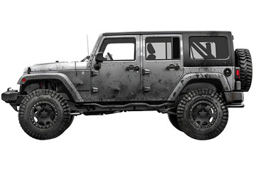 Modern SUV vehicle PNG with transparent background, ideal for mockups.