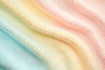 Rainbow Gradient Fabric Texture - Soft Pastel Colors