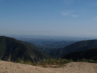 landscape of the mountains of California