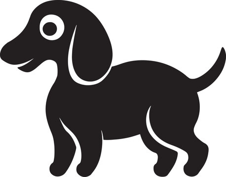recommend clip art: A dog with long floppy ears and a droopy face 