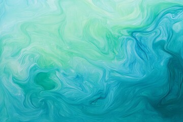 Stunning Abstract Art with a Mix of Blue and Green Colors