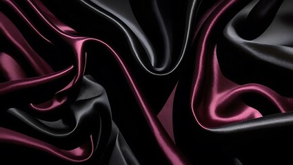Fototapeta premium red and black satin fabric
