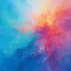 Obraz premium Abstract Colorful Art: A Symphony of Emotions