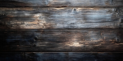 Rustic Weathered Wooden Plank Surface with Natural Grain Patterns and Texture : Generative AI