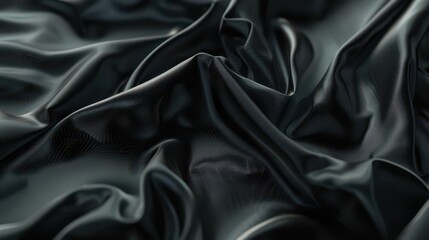 Midnight Bloom. Elegant Silk Sleeve in Electric Blue Monochrome Photography