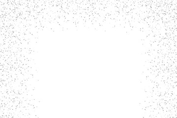 Silver Foil Frame and silver glitter splatter frames. Silver stroke on transparent and white background. Silver glitter gradient frame. Postcard wedding design. Luxury premium design template