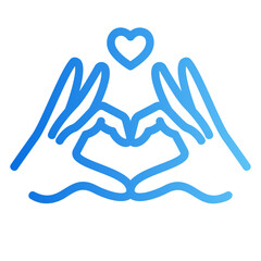 hands Gradient icon