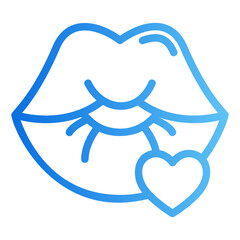 kiss Gradient icon
