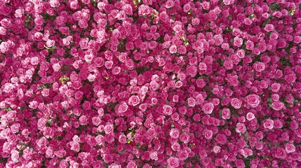 Stunning Top View of Fresh Pink Roses Pattern, Serving as a Natural and Elegant Wallpaper Background. Perfect for Interior Design and Floral Decor Inspiration