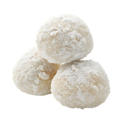 Yummy Snowball cookies  Isolated On Transparent Background 