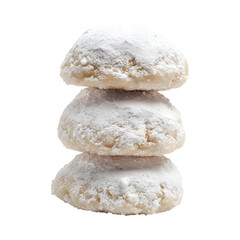 Yummy Snowball cookies  Isolated On Transparent Background 