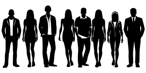 Modern Flat Style People Collection with Unique Character Designs