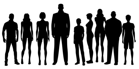 Modern Flat Style People Collection with Unique Character Designs