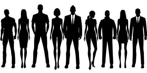 Modern Flat Style People Collection with Unique Character Designs