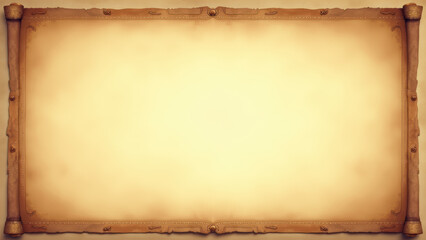 Antique Parchment Scroll Frame Border - Vintage/Retro design