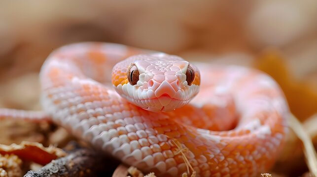 Python Snake Wallpaper Close-up