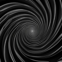 Obraz premium Abstract swirling patterns, black and white, fluid dynamics, organic curves, hypnotic lines, optical illusion, psychedelic art, high contrast, intricate details, flowing motion, wavy textures, monochr
