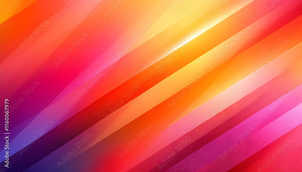 Aufkleber modern abstract gradient orange and purple background concept with a gold line and dots decoration. 