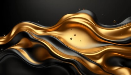 Dynamic Fluid Blue Ribbons in Motion, Abstract Background