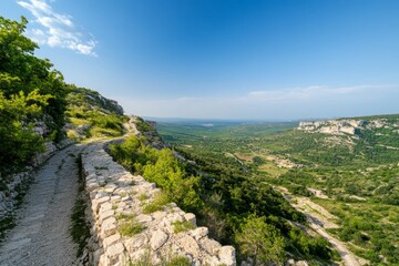 Breathtaking Mountain Valley View from Ancient Path