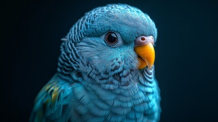 Obraz premium Blue Budgie Close-up