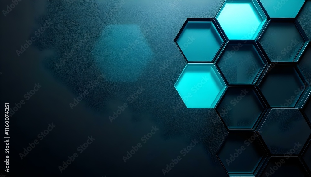 Poster white geometric hexagonal honeycomb shape texture background 3d copy space. abstract white hexagonal