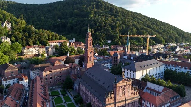 Heidelberg, Germany Old City Flyover in Summer