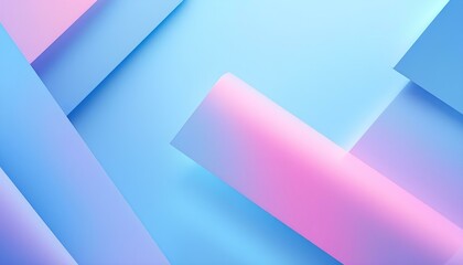 Abstract background with light blue gradient geometric shapes, offering a modern and clean design for creative, and professional projects. Minimalist geometric design with smooth gradients