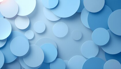 Abstract background with squeezed circles on light blue. Abstract simple blue thin to thick line irregular squeeze pattern background. Empty blank bright very light sky blue and white color