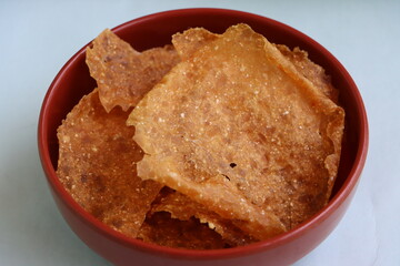 Aloo Papad, Papad made with mash potatoes, Indian traditional food