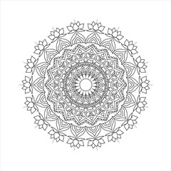 "Floral Mandala Vector Illustration - Elegant and Artistic Design"

