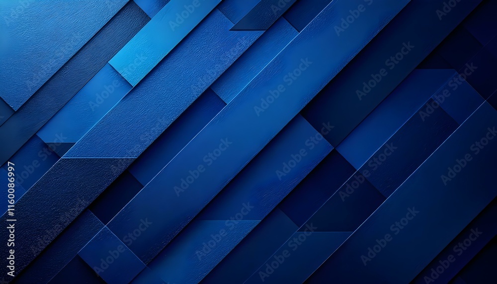 Poster simple minimal blue abstract business presentation background with light stripes and overlap layers.